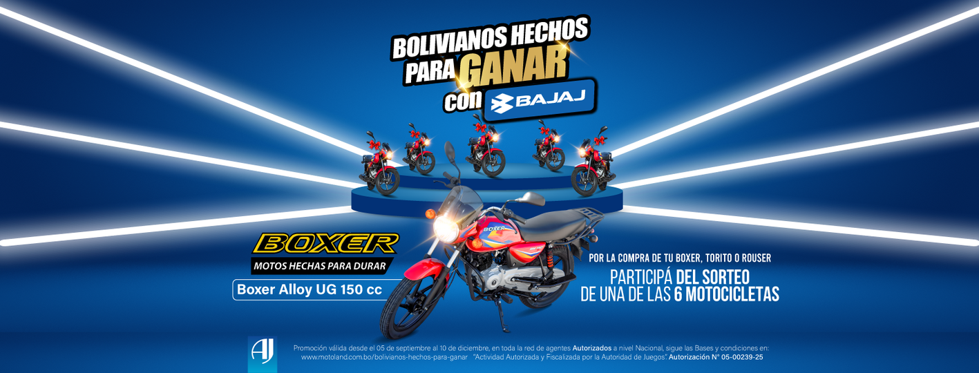 ¡BOLIVIANOS HECHOS PARA GANAR CON BAJAJ!