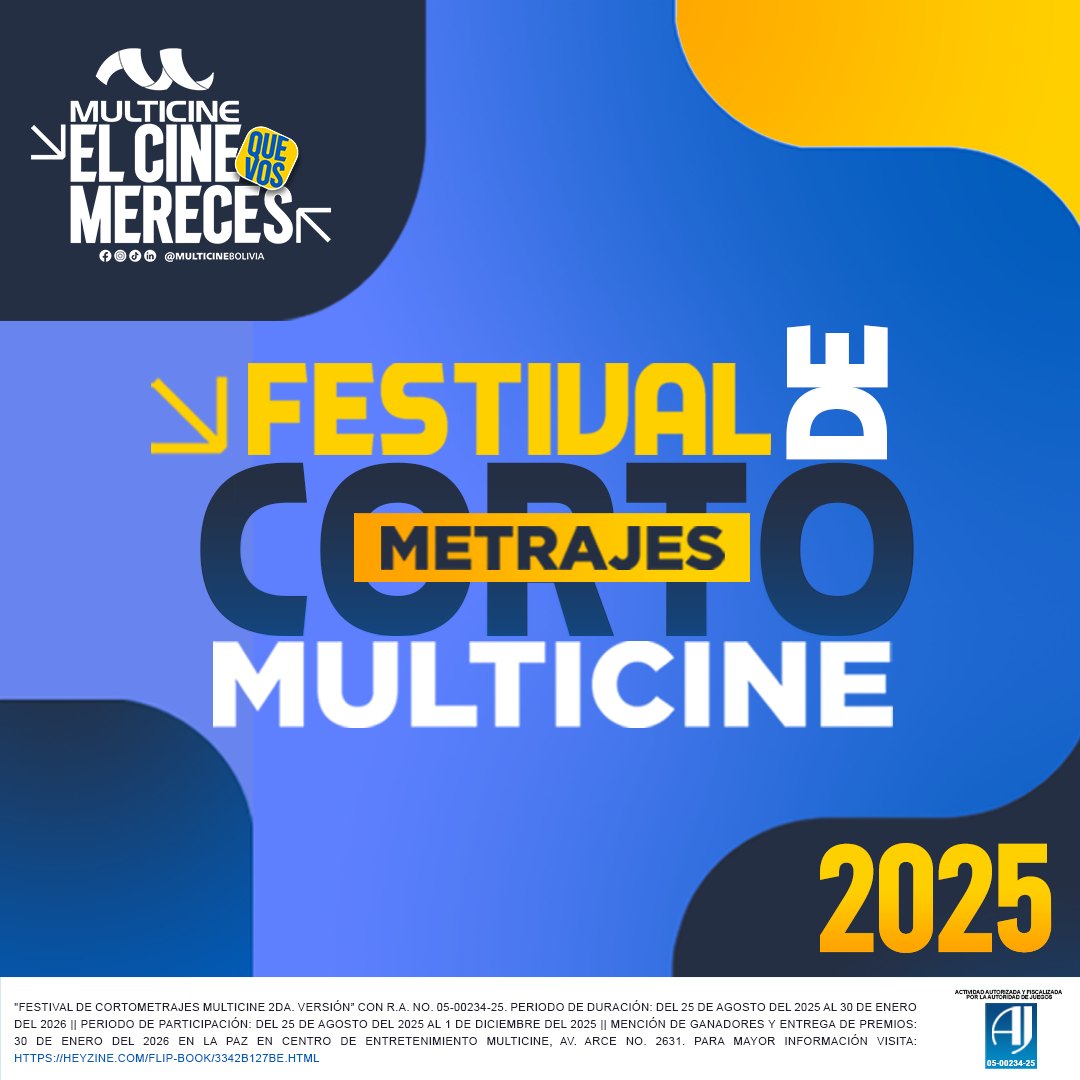 Festival de Cortometrajes Multicine 2da versión 🎬